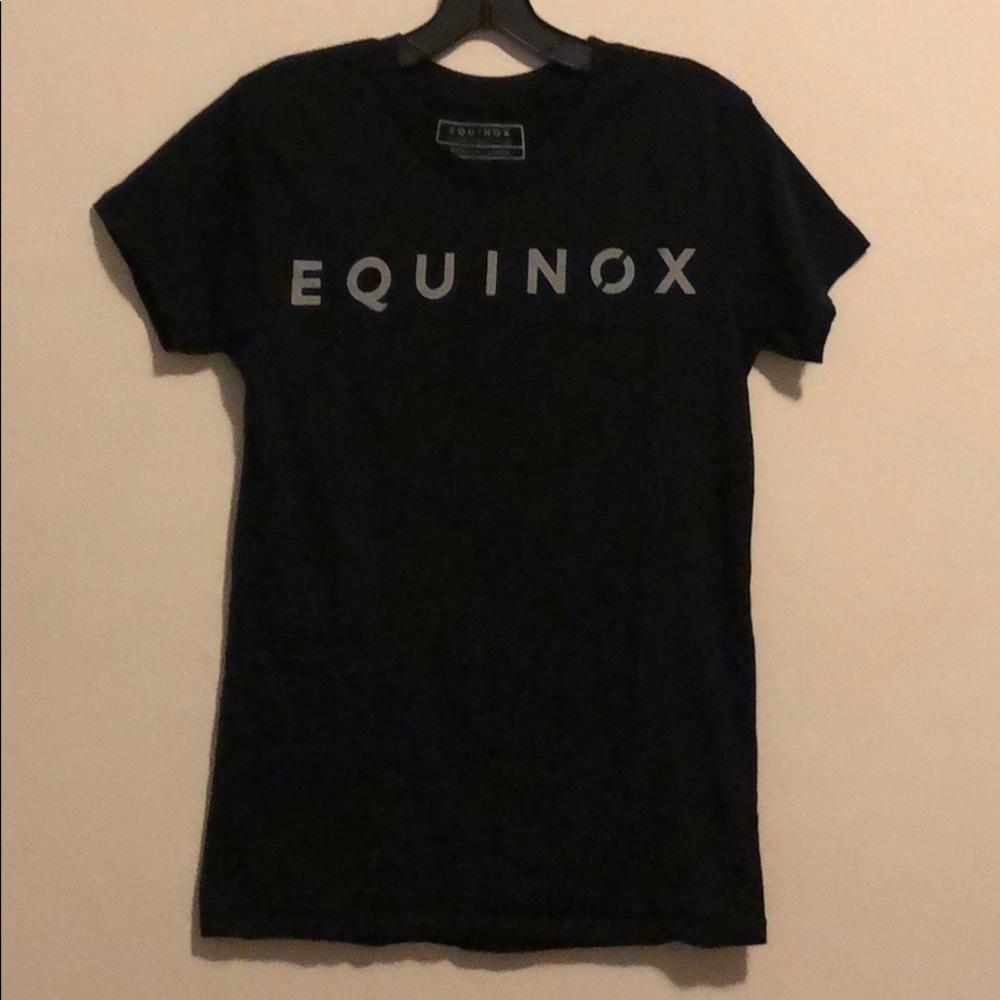 New Equinox 100% cotton gym crew neck logo graphic print short sleeve t-shirt